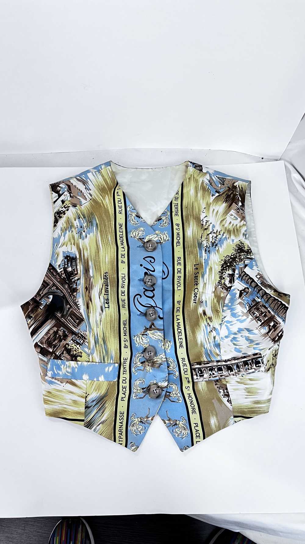 Dolce & Gabbana Dolce & Gabbana Blue Printed Silk… - image 1
