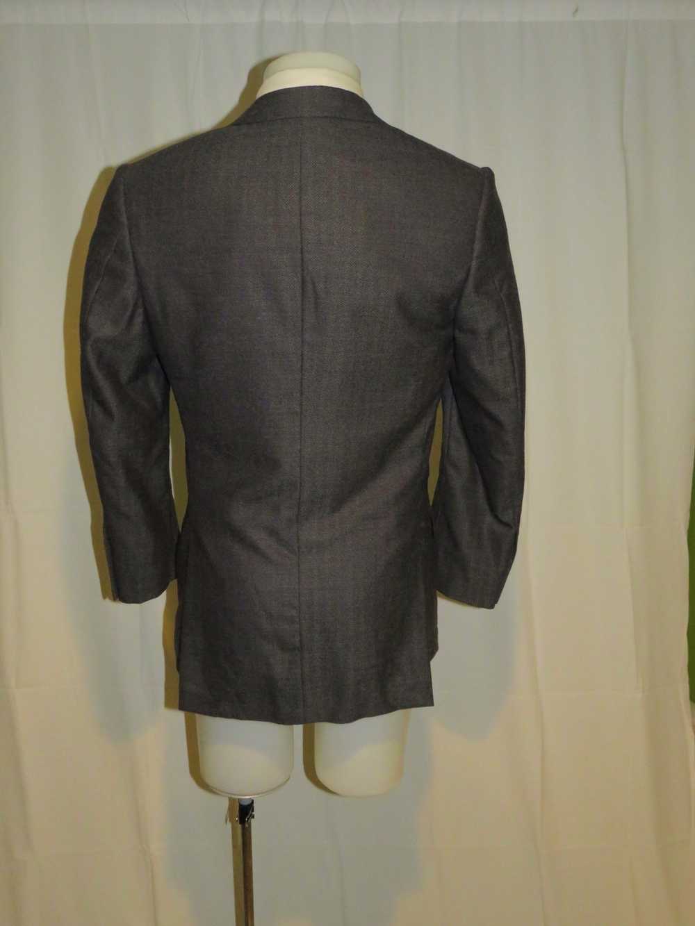 Millers Oath Gray Herringbone Super 100 Two Butto… - image 7