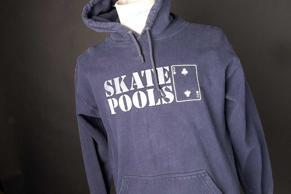 Vintage Vintage Y2K Skate Pools Blue Hoodie - image 2