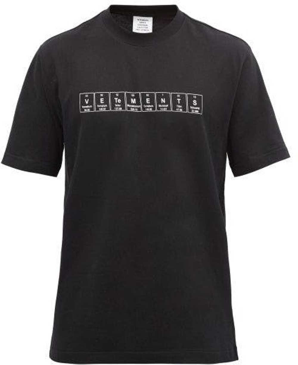 Vetements Vetements black chemical logo T shirt - image 1