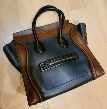 Celine CELINE PHANTOM MINI LUGGAGE HANDBAG IN CALF