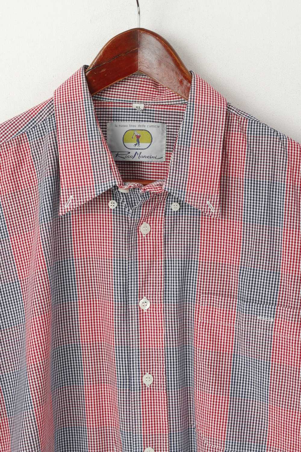 Other Rico Mancini Men XL Casual Shirt Red Vintag… - image 2