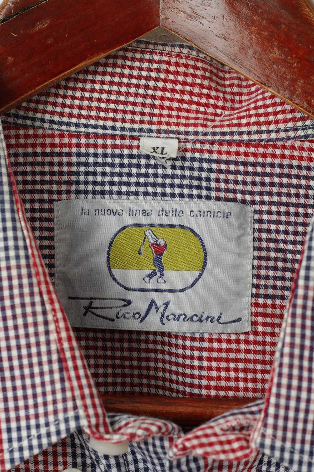Other Rico Mancini Men XL Casual Shirt Red Vintag… - image 4