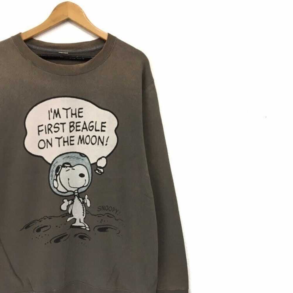 Vintage Snoopy Crewneck Sweatshirt Big Logo Spell… - image 4