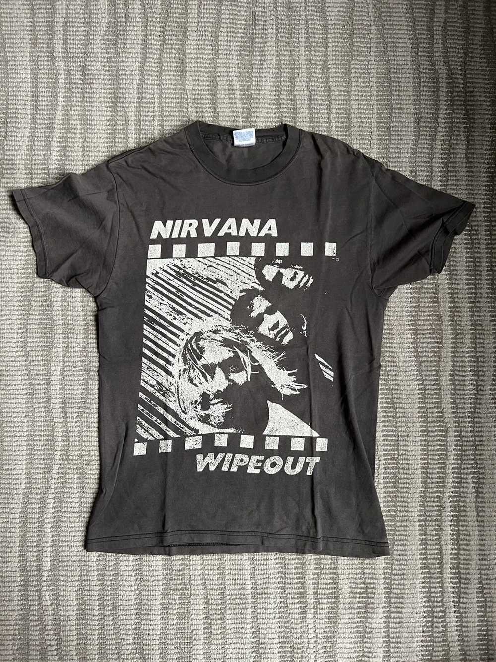 Band Tees × Nirvana × Vintage Nirvana Wipeout Tee - image 1