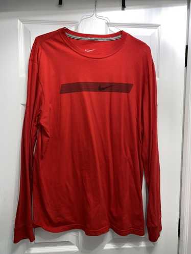 Nike RED NIKE LONG SLEEVE - image 1