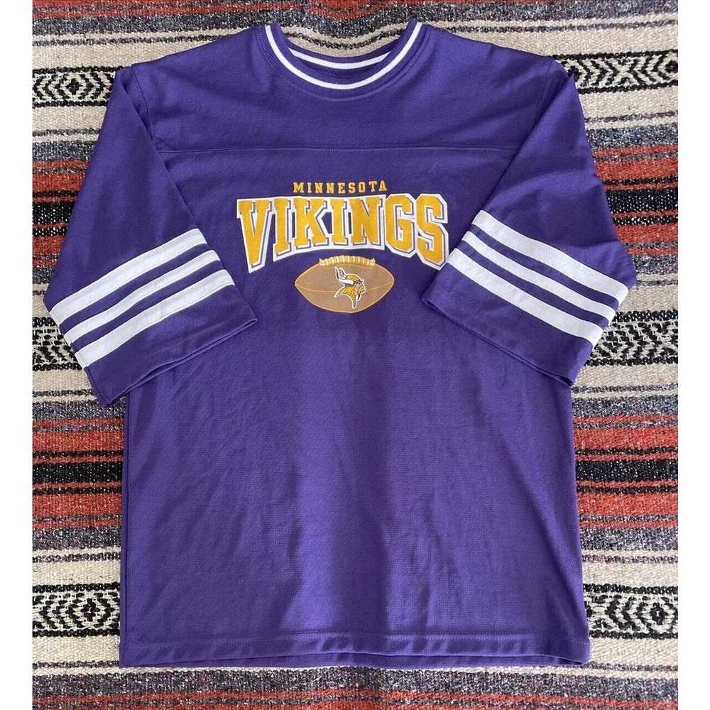 NFL Vtg Youth Minnesota Vikings NFL Football Tshi… - image 1