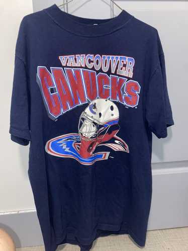 Vintage VANCOUVER CANUCKS HOCKEY T-shirt Authentic Giardini