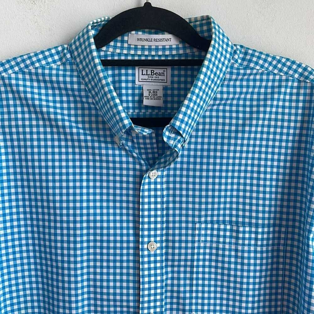 L.L. Bean L. L. Bean wrinkle resistant gingham pl… - image 2