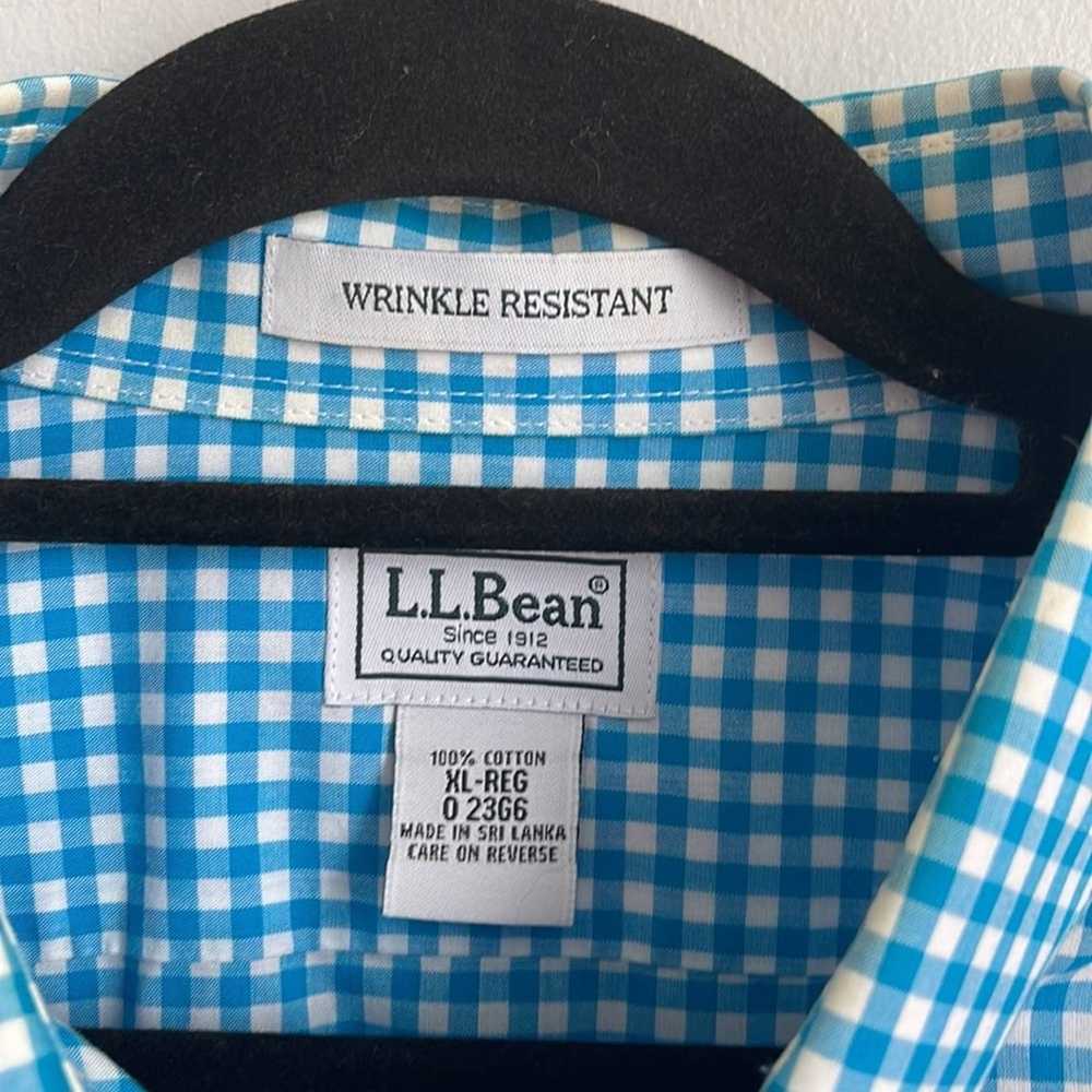 L.L. Bean L. L. Bean wrinkle resistant gingham pl… - image 5