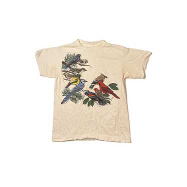 Animal Tee × Vintage 90s Bird Species Harlequin T… - image 1