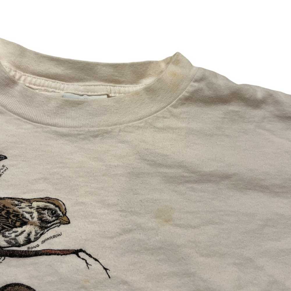 Animal Tee × Vintage 90s Bird Species Harlequin T… - image 3