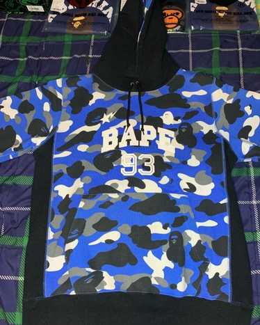 BAPE Color Camo College Pullover Hoodie Navy/Blue Men's - US