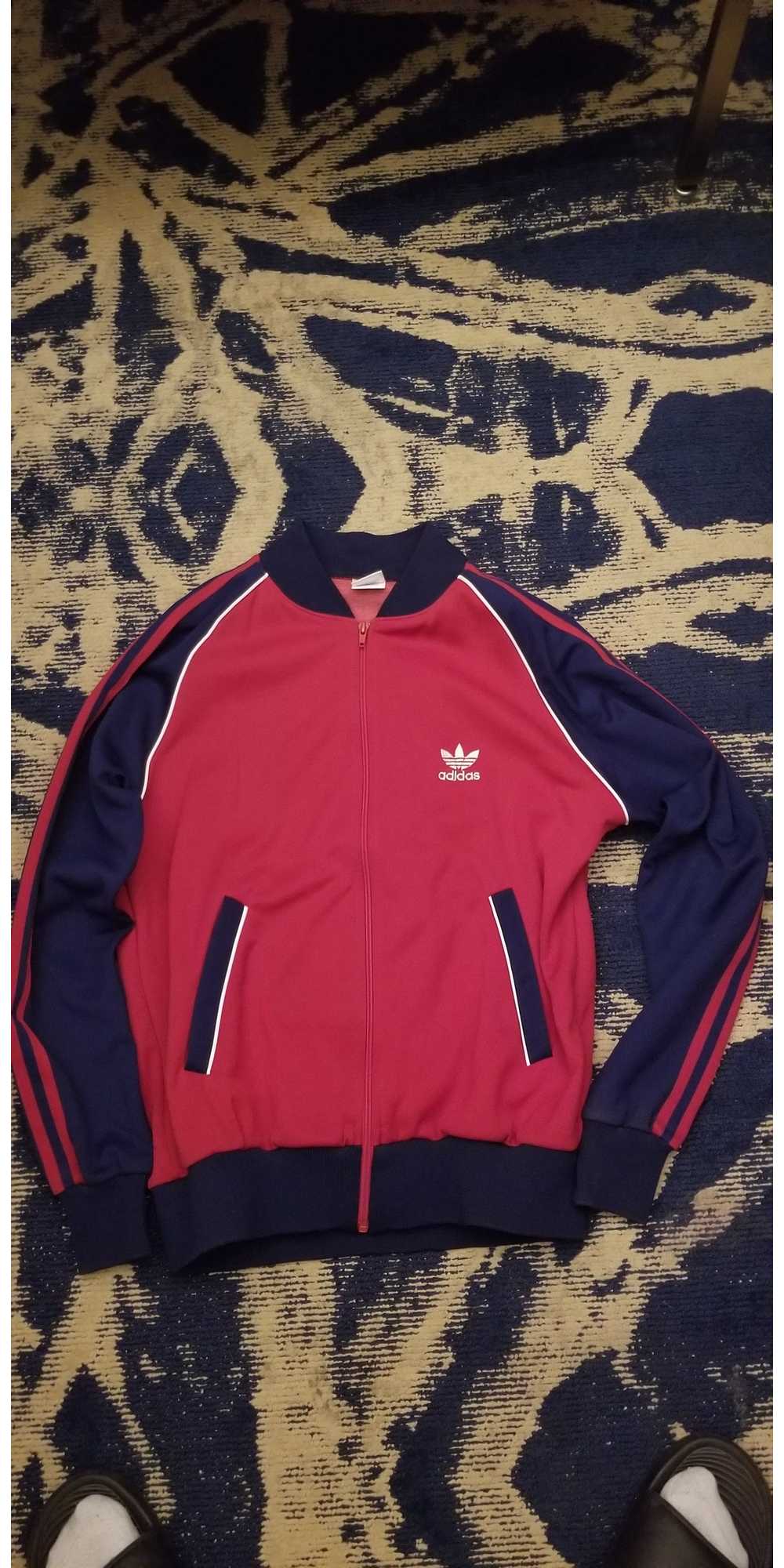 Adidas × Vintage Vintage Adidas Track Jacket Red - image 1