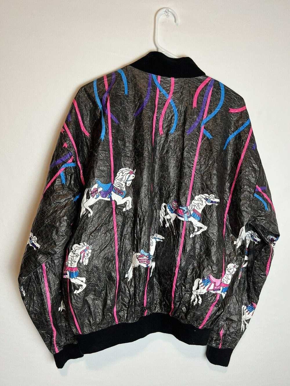 Other Tyvek Graphic Jackets Horse Carousel Black … - image 2