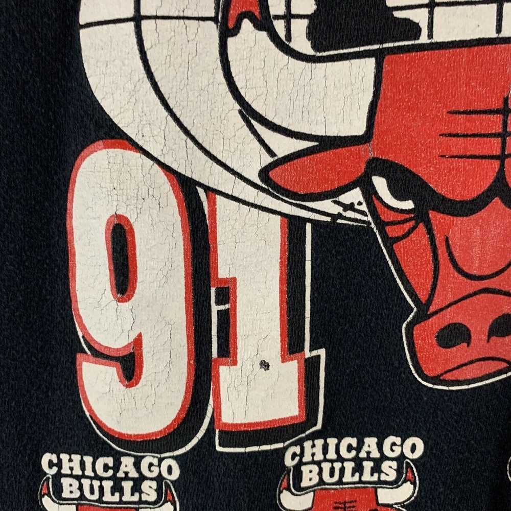 Vintage 90s Rare Artex Chicago Bulls 91-92 World … - image 3
