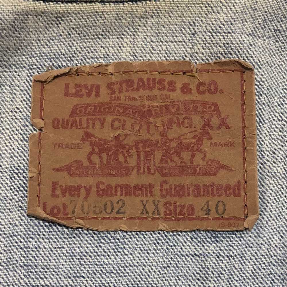 Levi's Vintage Levi's Type 1 Denim Jacket Buckle … - image 3