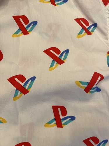 Playstation PlayStation logo short-sleeve button-u