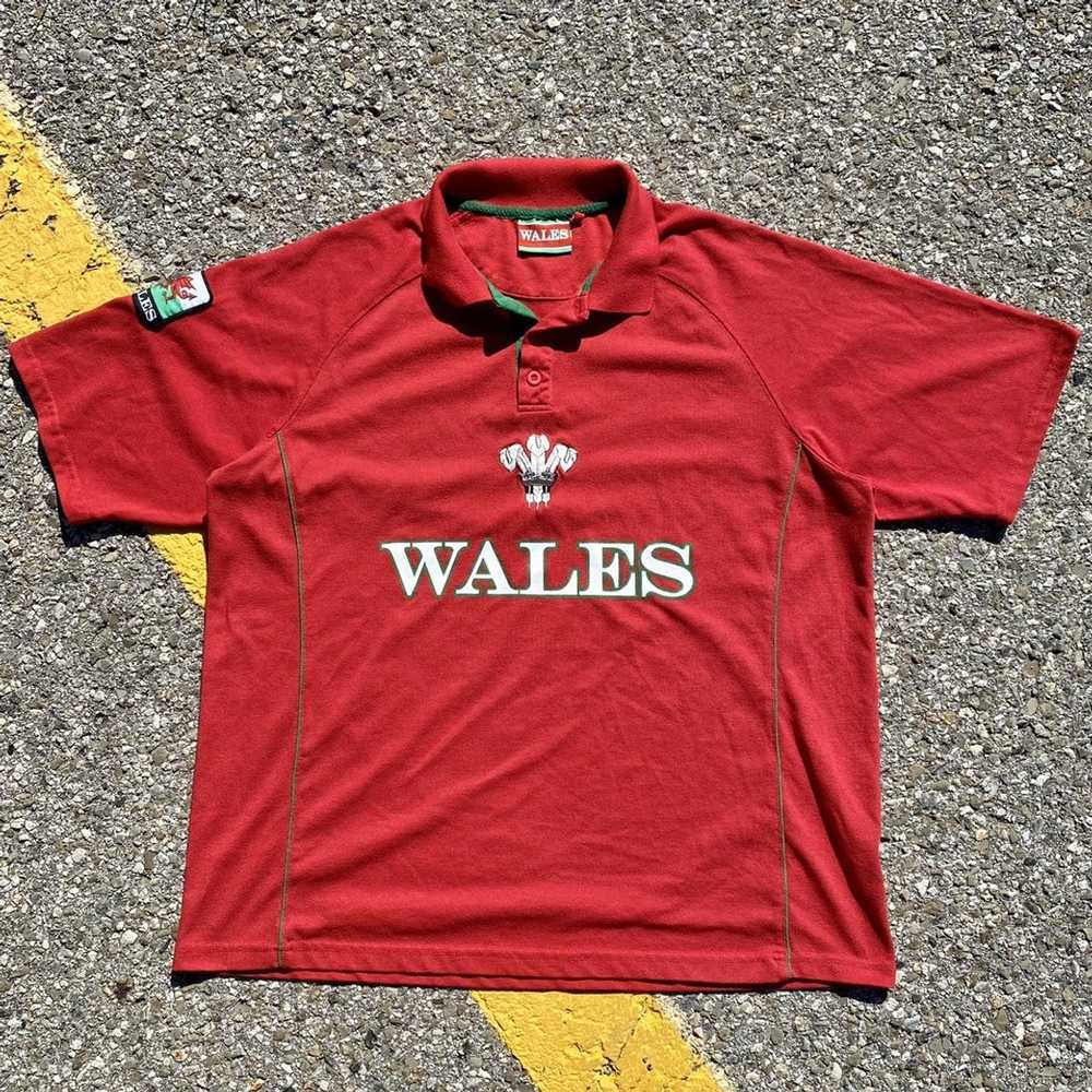 Sportswear × Vintage Vintage Wales Rugby Polo Shi… - image 1