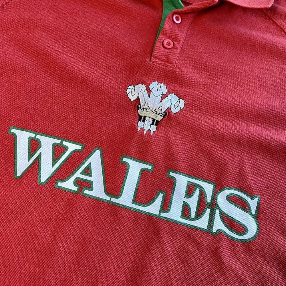 Sportswear × Vintage Vintage Wales Rugby Polo Shi… - image 3