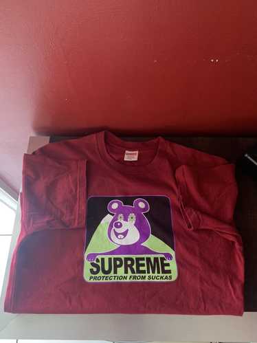 Supreme I'm Not Sorry Bear Punk Emo T-Shirt Size: - Depop