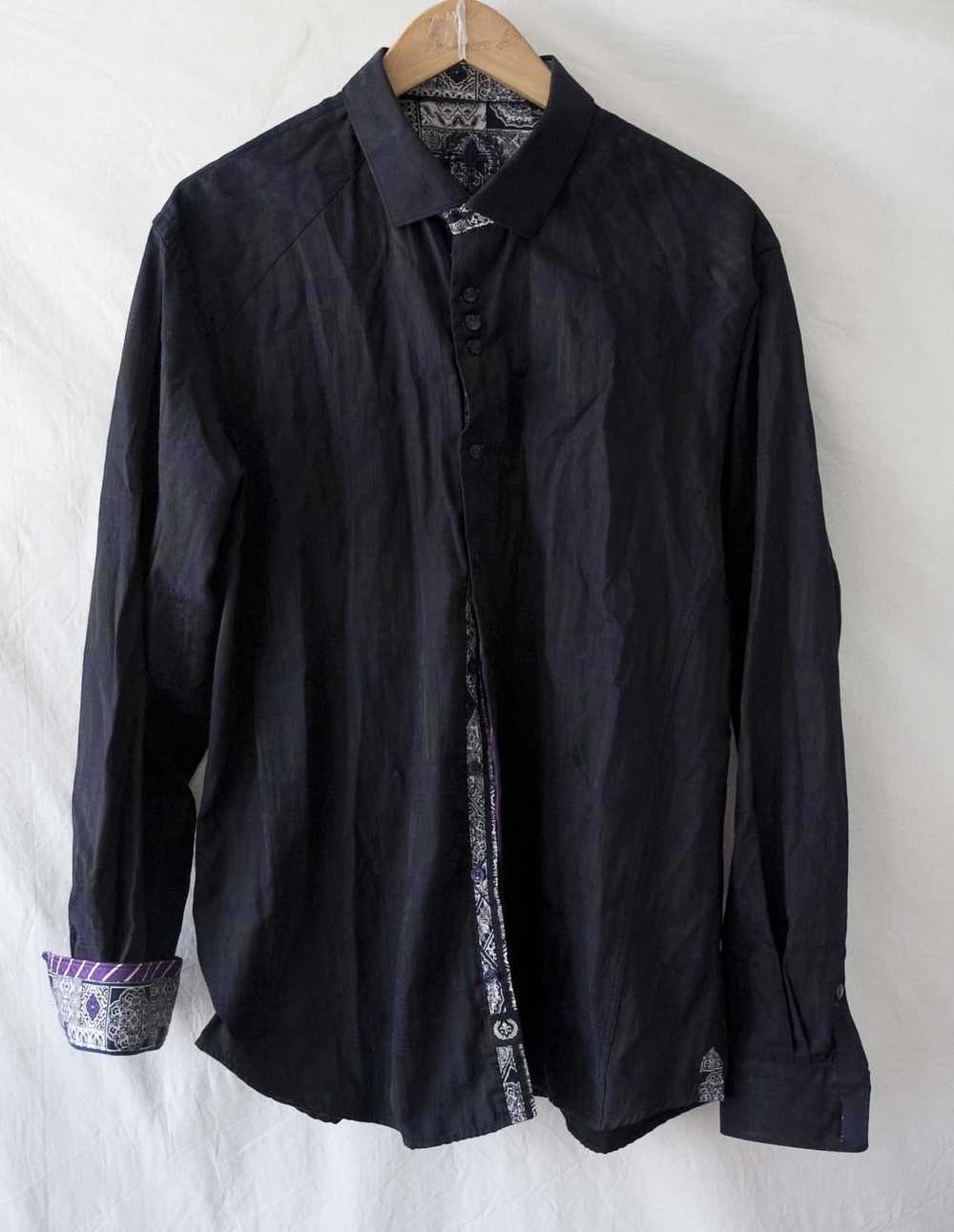 Au Noir Au Noir Shirt Dark Purple Size 6/ XXL - image 1