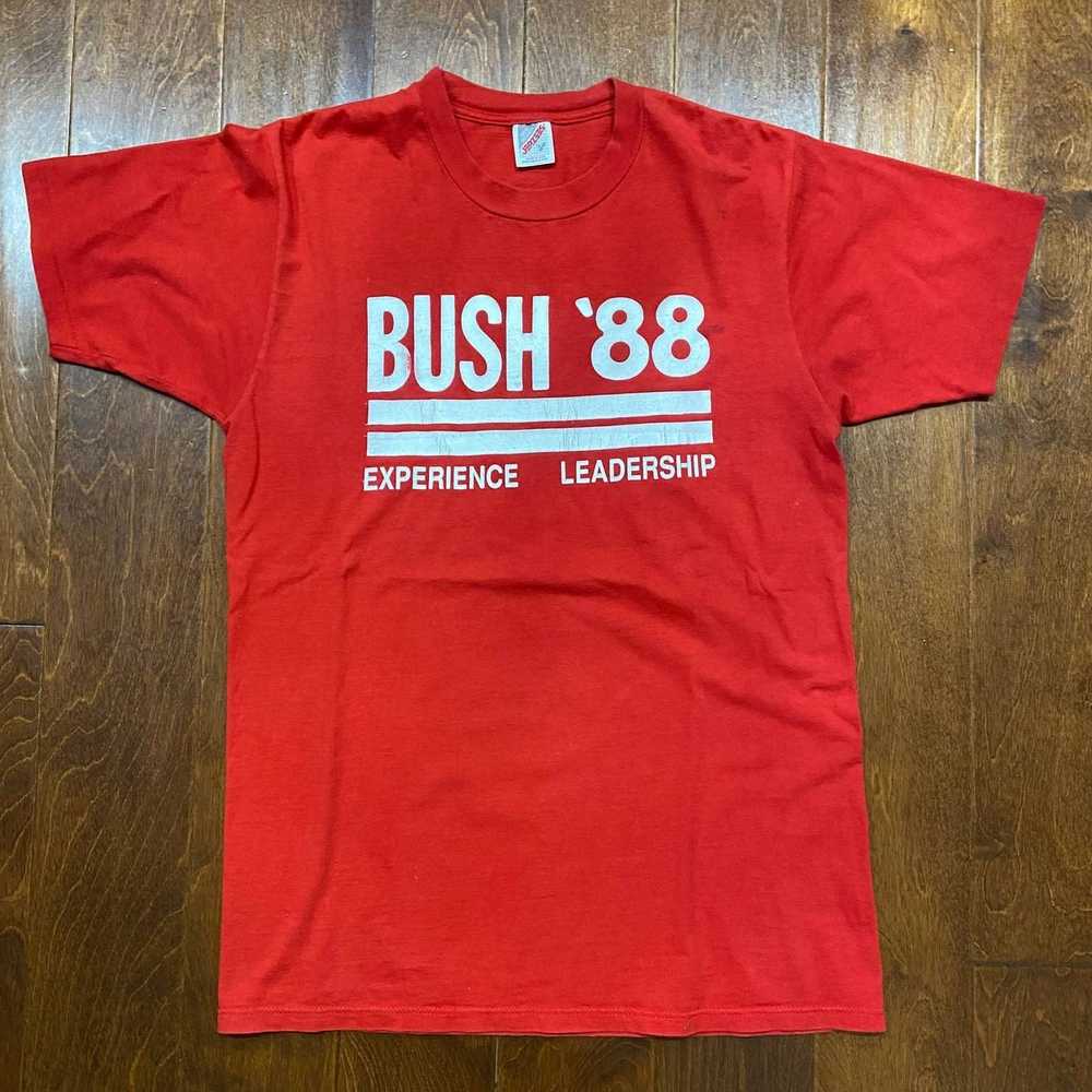 Jerzees Vintage George Bush 1988 Campaign T-Shirt… - image 2