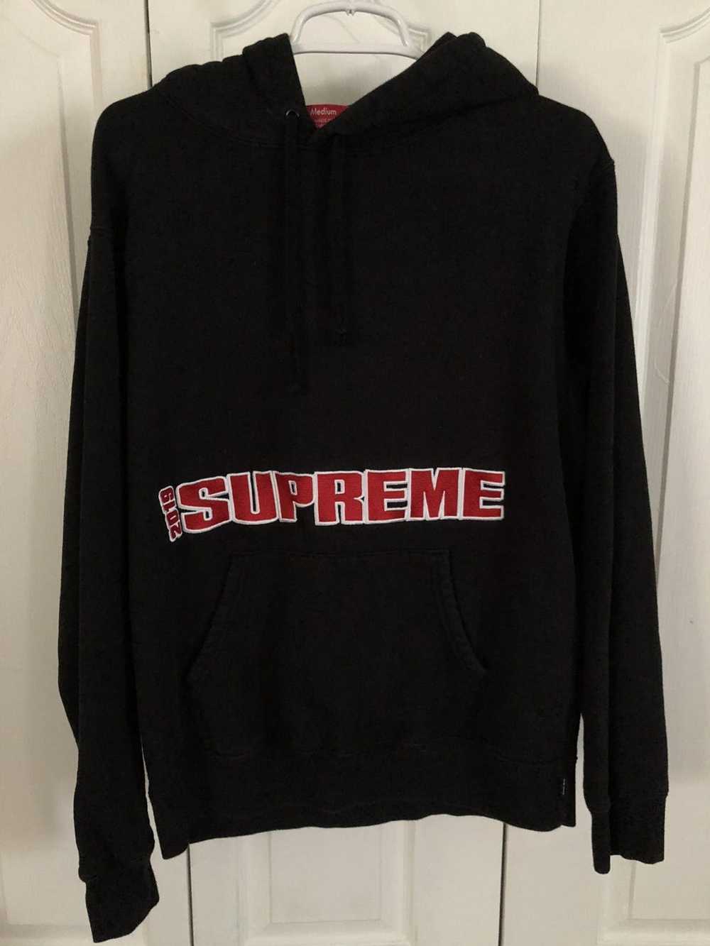 Supreme Supreme SS19 Blockbuster Hoodie Black Red… - image 1