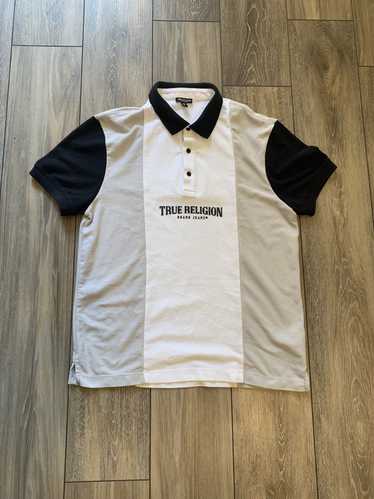 True Religion Color Block Logo Polo Shirt