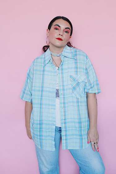 Short Sleeve Levi's Plaid Shirt - image 1