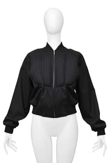 COMME DES GARCONS BLACK PADDED PINSTRIPE JACKET 20