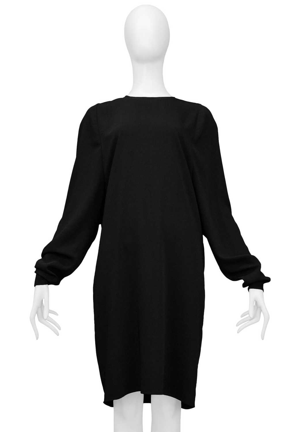 MARGIELA BLACK DRESS WITH LONG DOLMAN SLEEVES - image 1