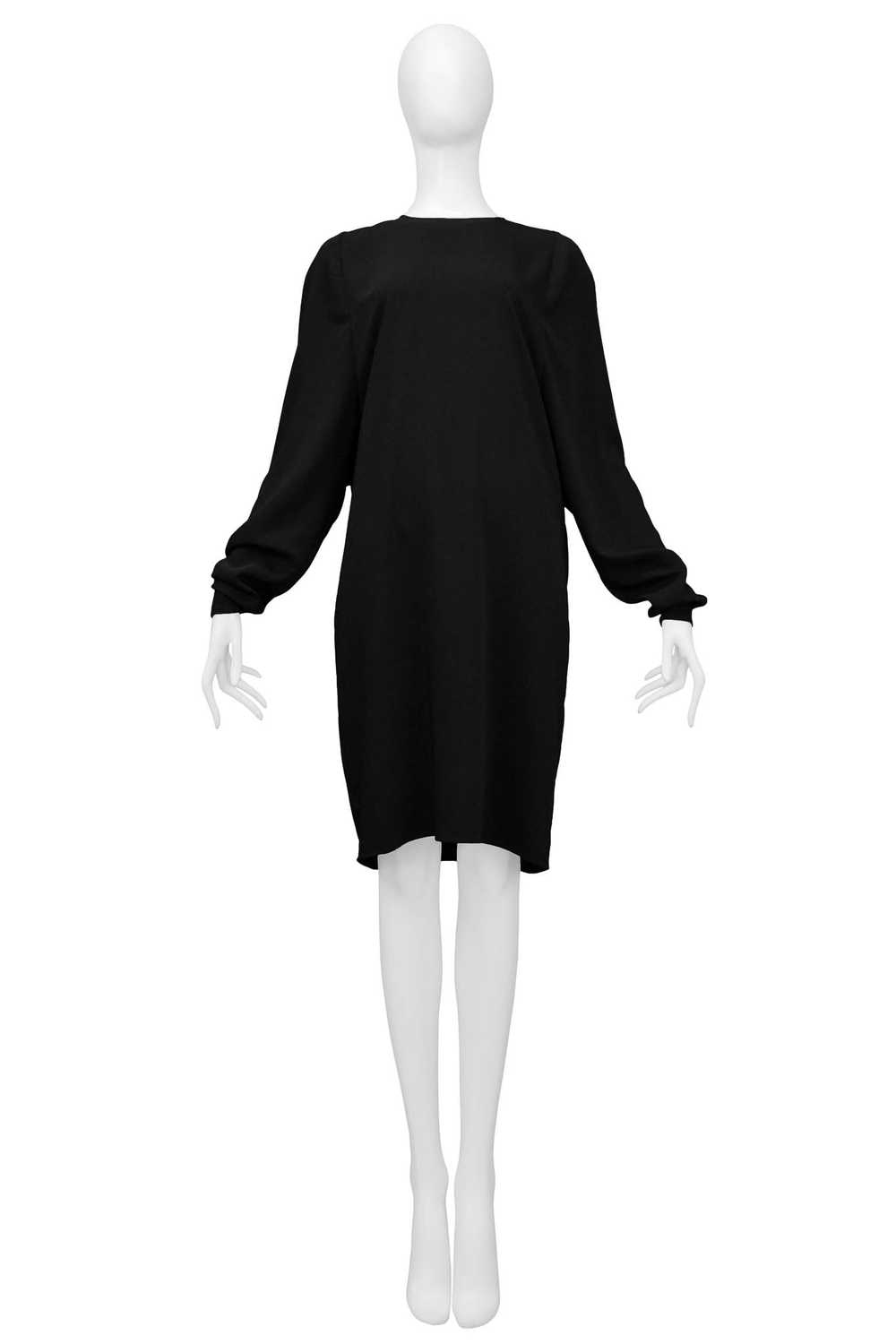 MARGIELA BLACK DRESS WITH LONG DOLMAN SLEEVES - image 3