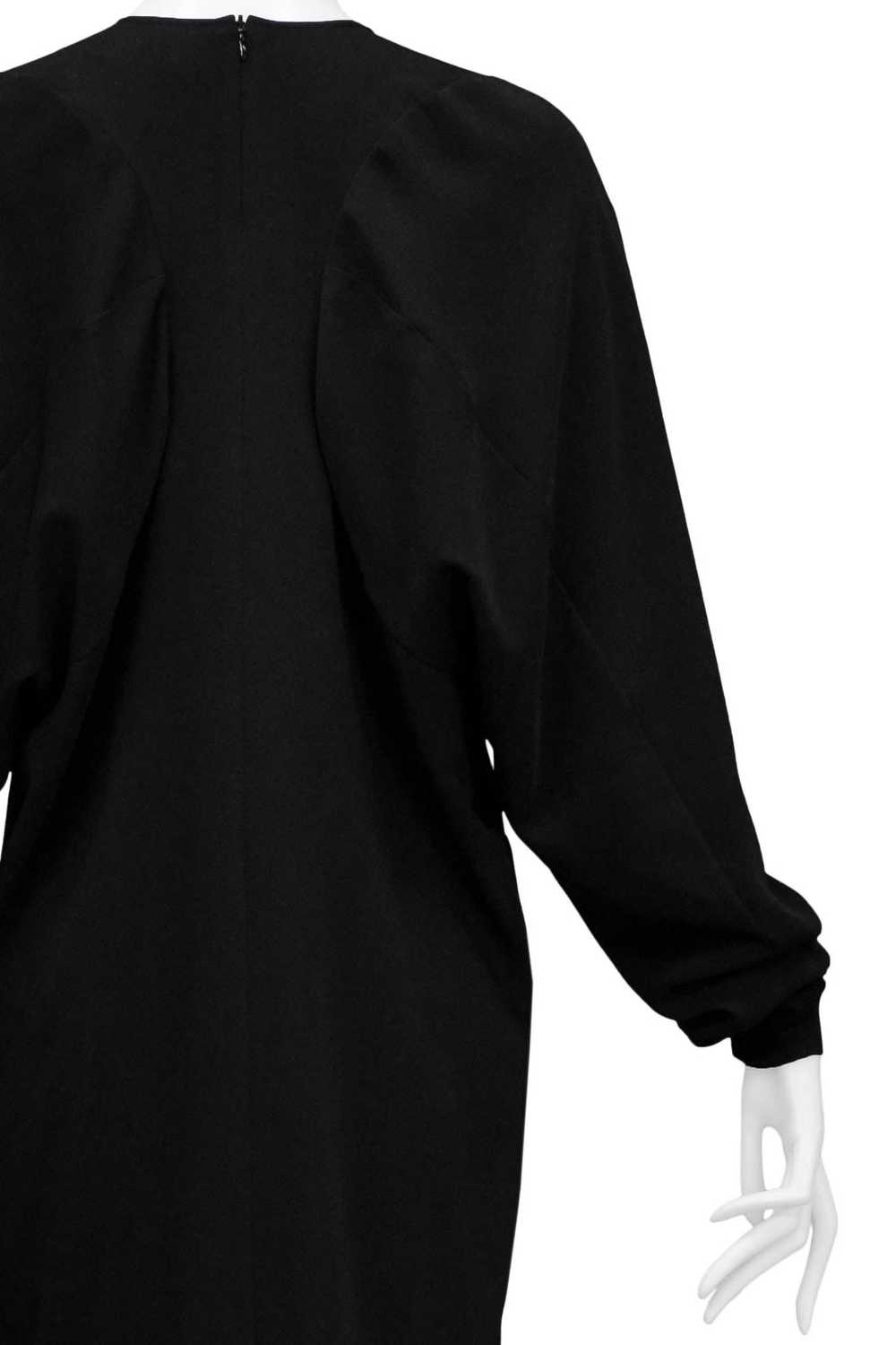 MARGIELA BLACK DRESS WITH LONG DOLMAN SLEEVES - image 6