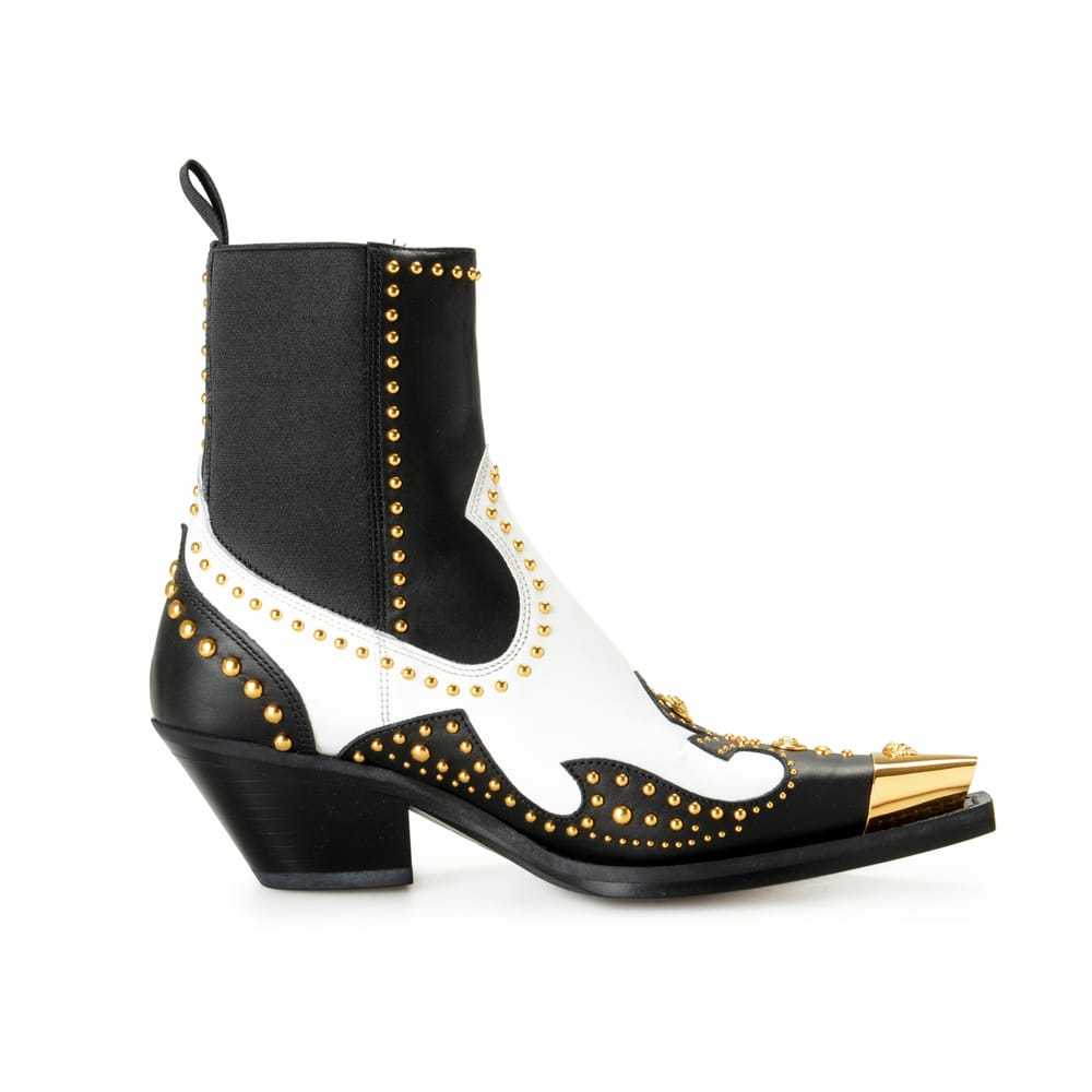 Versace Leather ankle boots - image 4