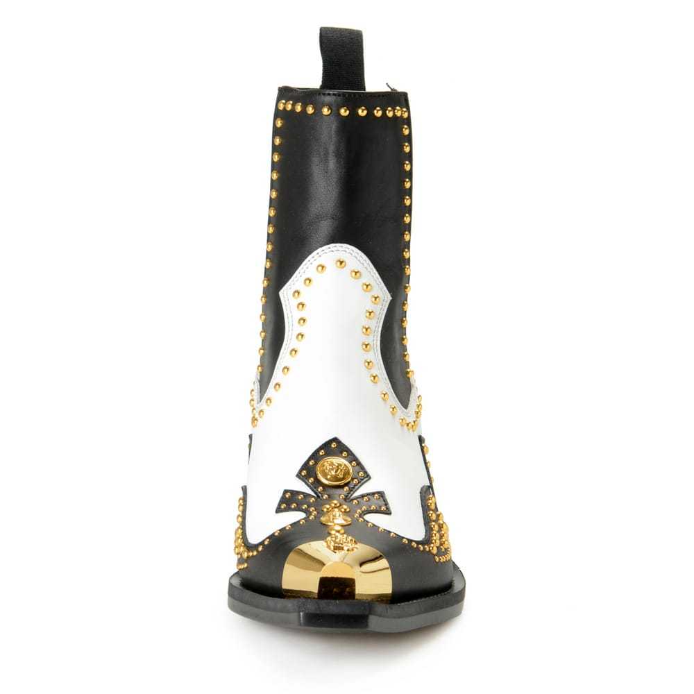 Versace Leather ankle boots - image 5