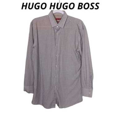 Hugo Hugo Hugo Boss Plaid C-mabel Dress Shirt Lon… - image 1