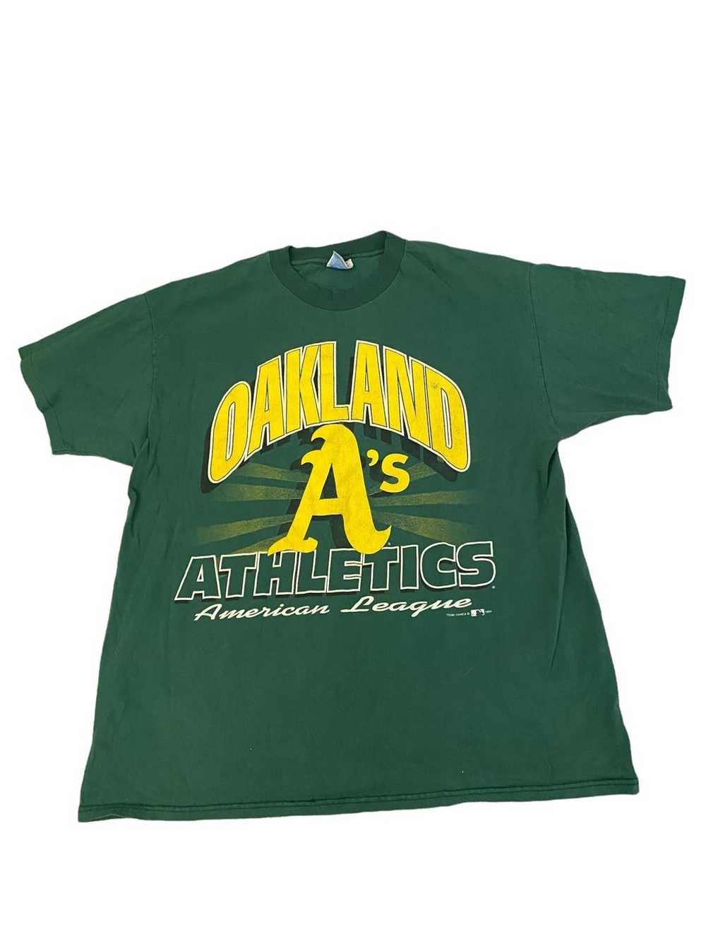 MLB × Vintage Vintage Oakland As Big Logo Shirt - Gem