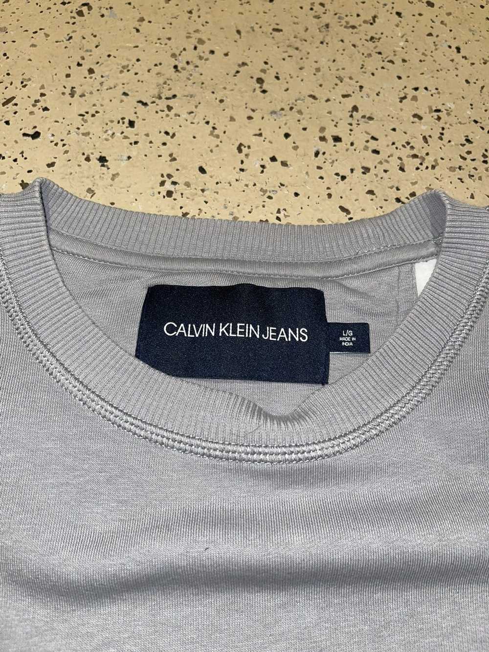 Calvin Klein Grey and White Calvin Klein Sweatshi… - image 2