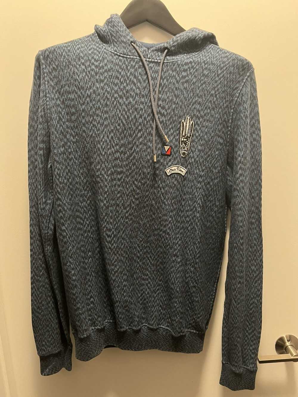 Louis Vuitton Blue patch logo hoodie - image 1