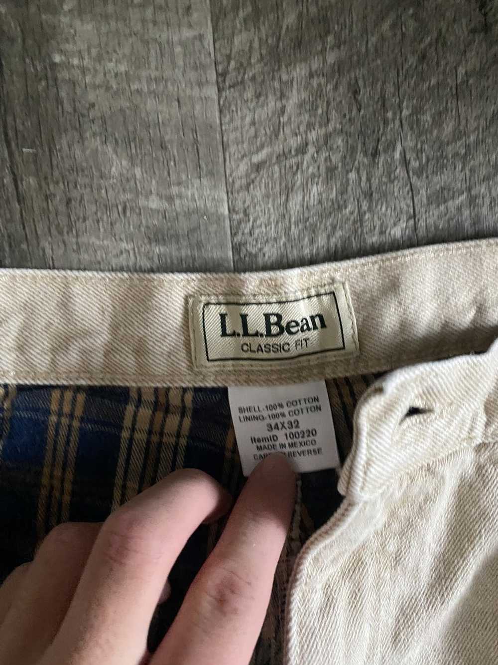 L.L. Bean L.L bean jeans with flannel inside - image 2