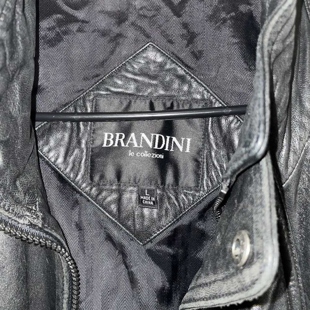 Brandini Brandini Mens Large Distressed Leather J… - image 2
