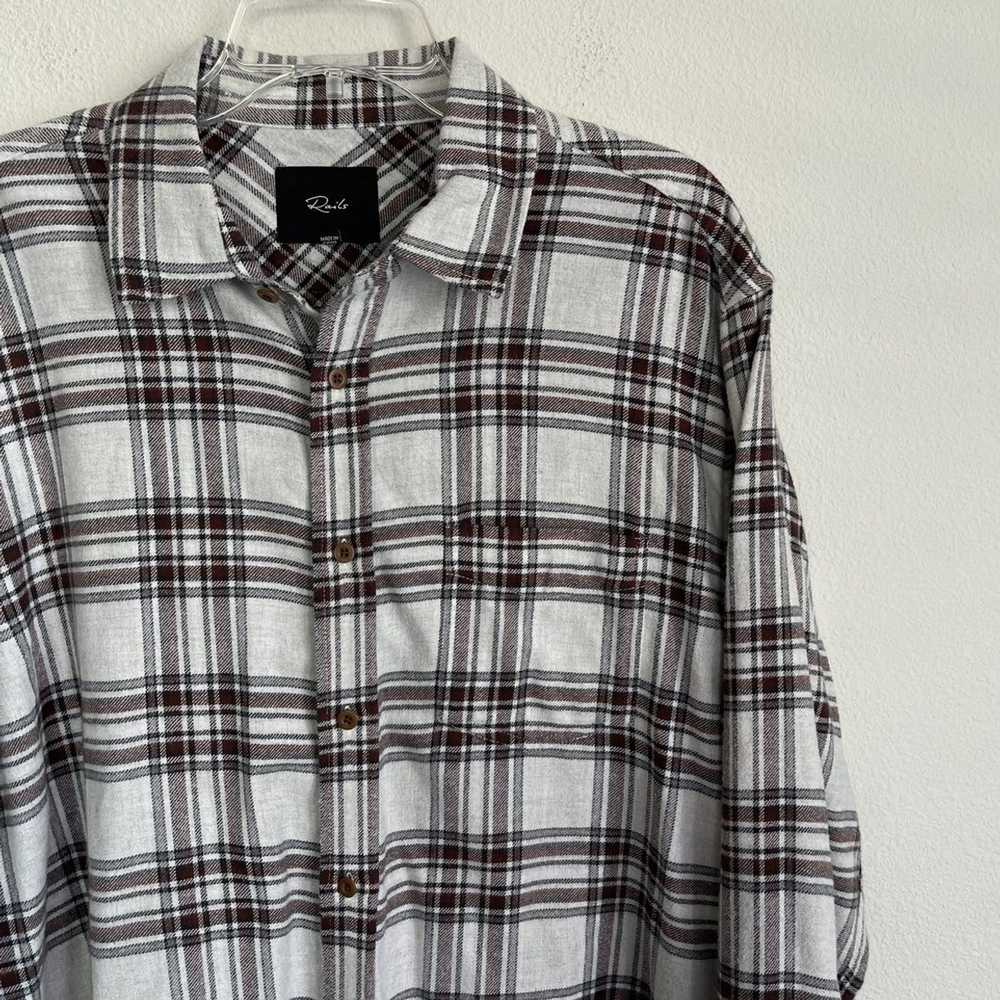 Rails Rails Plaided Button Down Long Sleeve Front… - image 1