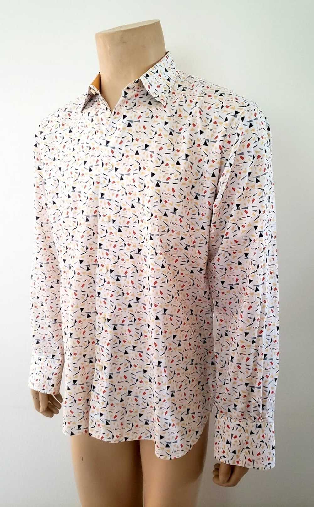 Designer Vicri mens shirt 16 confetti print cotto… - image 2
