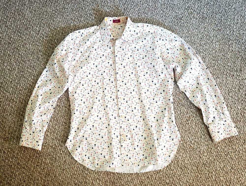 Designer Vicri mens shirt 16 confetti print cotto… - image 6