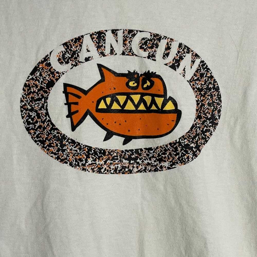 Vintage Vintage Cancun Graphic 100% Cotton Tank T… - image 2