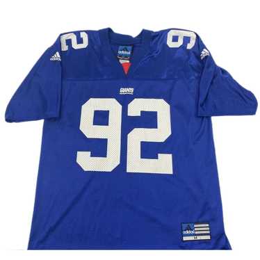 Lot Detail - 11/20/2005 Michael Strahan New York Giants Game-Used Home  Jersey (Photomatch • Repairs • WTM-PRT Memorial Patch)