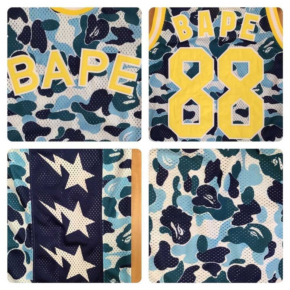 Bape BAPE star ABC BASKETBALL TANK TOP ABC camo b… - image 4