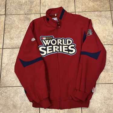 RARE Lic 2009 World Series Phillies Fleece Lined Jersey Majestic Women XL  NEW