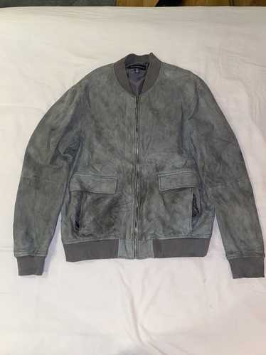 Saks Fifth Avenue Suede bomber jacket
